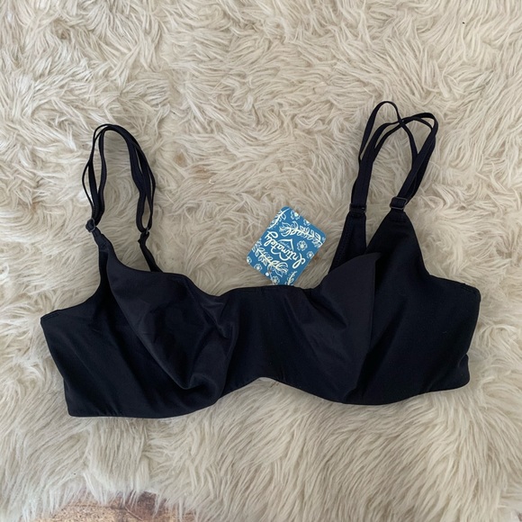 NEW free people zoey underwire bra black 34C - Picture 4 of 6